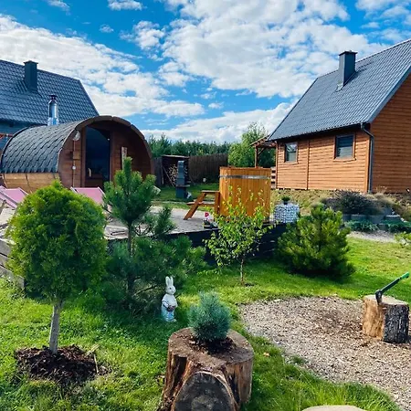 Dolina Bella - Ogrzewany Domek Z Balia, Sauna I Kominkiem W Sercu Kaszub Golubie