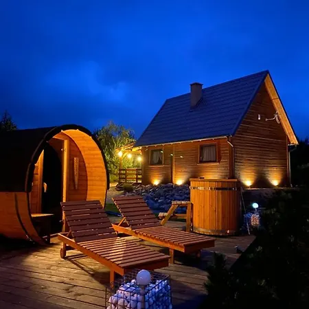 Dolina Bella - Ogrzewany Domek Z Balia, Sauna I Kominkiem W Sercu Kaszub