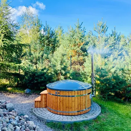 Lodge Dolina Bella - Domek Z Balia, Basenem, Sauna I Klimatyzacja W Sercu Kaszub *