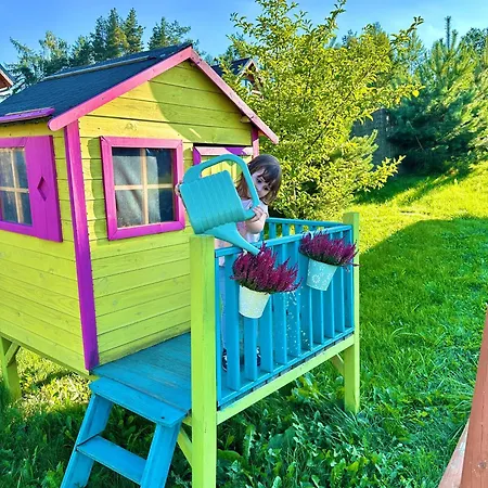 Dolina Bella - Ogrzewany Z Balia, Sauna I Kominkiem W Sercu Kaszub Golubie