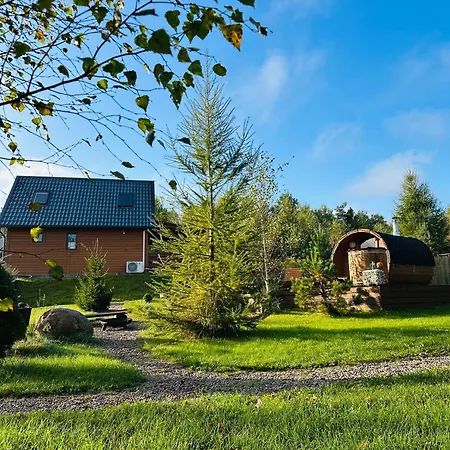 Dolina Bella - Domek Z Balia, Basenem, Sauna I Klimatyzacja W Sercu Kaszub Lodge