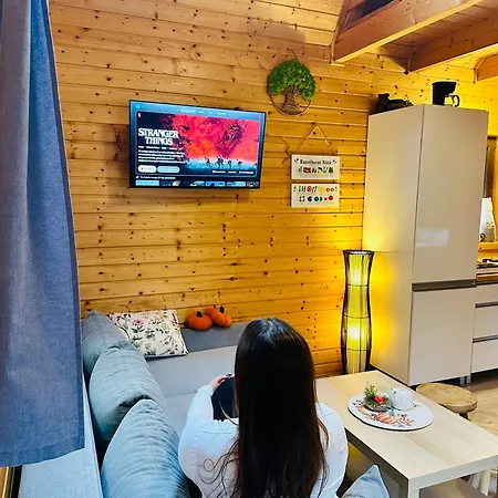 Alojamento de Turismo Selvagem Dolina Bella - Ogrzewany Domek Z Balia, Sauna I Kominkiem W Sercu Kaszub Golubie