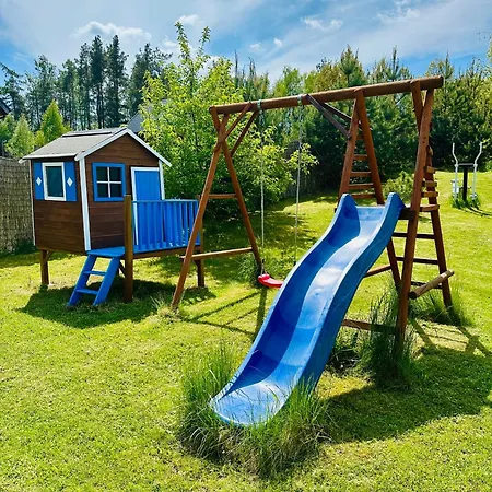 Lodge Dolina Bella - Domek Z Balia, Basenem, Sauna I Klimatyzacja W Sercu Kaszub *