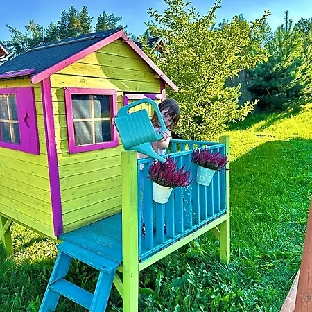 Dolina Bella - Z Balia, Basenem, Sauna I Klimatyzacja W Sercu Kaszub بيت خشبي