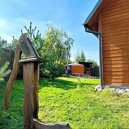 بيت خشبي Dolina Bella - Z Balia, Basenem, Sauna I Klimatyzacja W Sercu Kaszub غولوبي