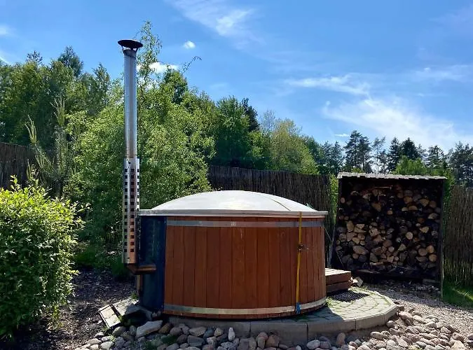 Dolina Bella - Ogrzewany Z Balia, Sauna I Kominkiem W Sercu Kaszub Lodge Golubie