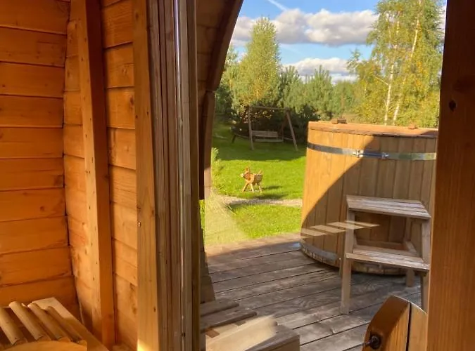 Dolina Bella - Ogrzewany Z Balia, Sauna I Kominkiem W Sercu Kaszub Golubie