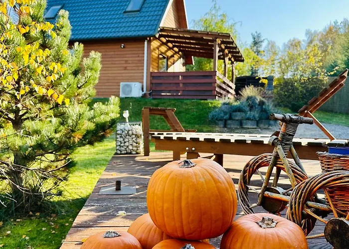 Dolina Bella - Ogrzewany Z Balia, Sauna I Kominkiem W Sercu Kaszub Lodge Golubie